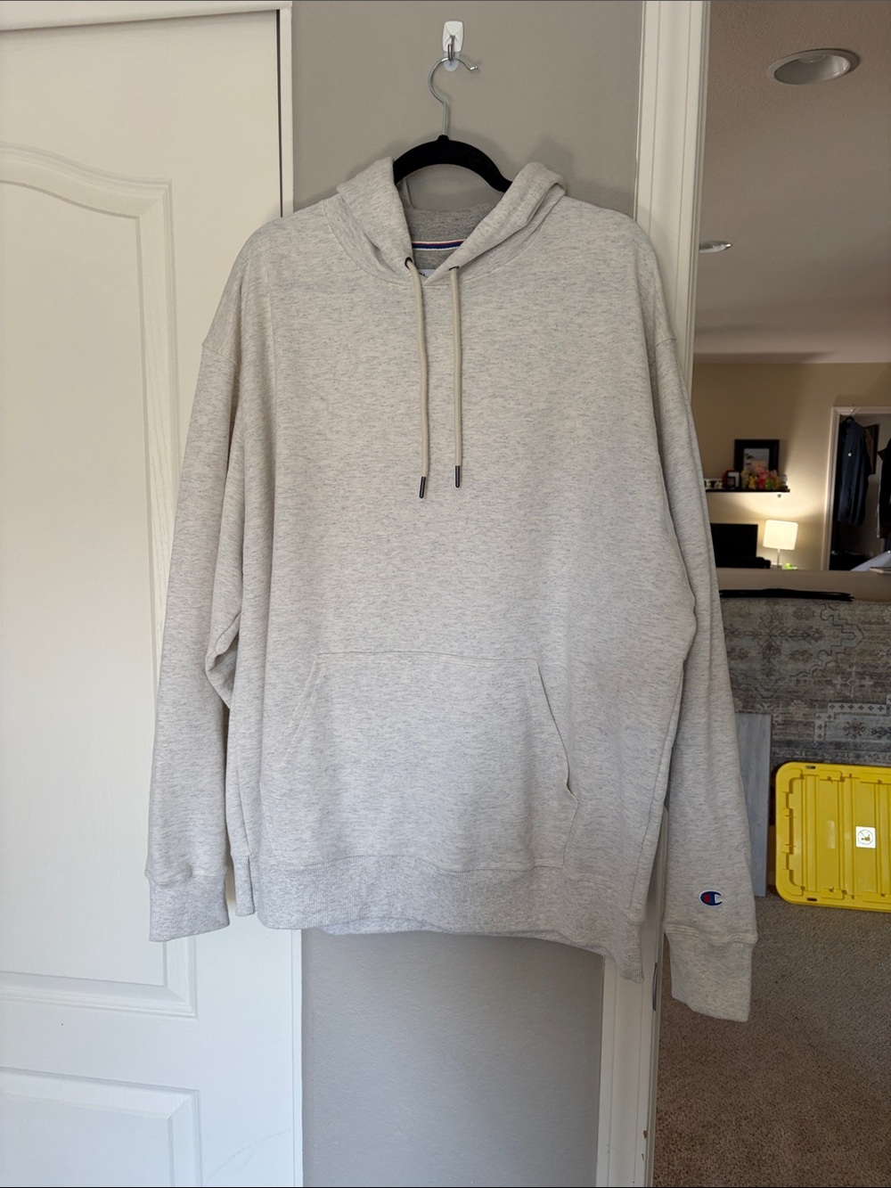 Champion Heather Light Gray Pullover Hoodie